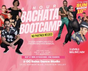 4 Hour Bachata Bootcamp at OC salsa Dance Studio in Fountain Valley
